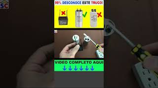 GENIAL IDEA PARA PROBAR CUALQUIER CAPACITOR [upl. by Ruenhs]