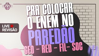 A MELHOR REVISÃO DO ENEM GEO RED FIL SOC enem revisaoenem [upl. by Dominus]