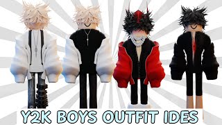 Roblox Boys Y2K Outfit Ideas and Codes for HSL Berry Avenue and Brookhaven in Roblox [upl. by Eniamrahc]