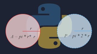 Python Daire Alan ve Çevresini Hesaplama [upl. by Nwavahs755]