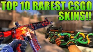 The Top 10 RAREST SKINS in CSGO 2019  TDMHeyzeus [upl. by Nosnek]