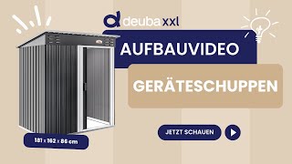 Aufbauvideo  Gardebruk® Geräteschuppen aus Metall 181x162x86cm [upl. by Jones]