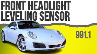 Porsche 9911 Carrera Front Headlight Leveling Sensor Replacement 2012  2016 [upl. by Hailed]