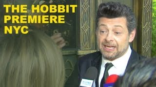 The Hobbit Premiere 2012  Andy Serkis amp Dwarves Interview  Beyond The Trailer [upl. by Laurianne653]