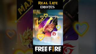 Top 3 Real Life Emotes shortsfeed freefire viral [upl. by Aiek]