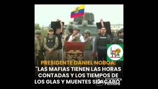 EL TIEMPO DE LOS GLAS Y LOS MUERTES SE ACABO DIJO EL PRESIDENTE DE ECUADOR DANIEL NOBOA EN DURAN [upl. by Eryn]