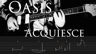 Oasis  Acquiesce Live at Knebworth Intro Guitar Tabs [upl. by Waldemar]