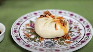 Uyghur Food Steamed Buns How to Make Steamed Buns Asian Cabbage Recipe Mantu Manto Manti Recipe [upl. by Hally]