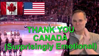 American Reacts  Toronto Leafs fans Completes The US National Anthem  Detroit Returns the Favor [upl. by Ivah]