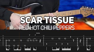 Red Hot Chili Peppers  Scar Tissue Guitar lesson with TAB [upl. by Asim668]