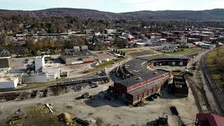 Views of Cioffi Park and Elm Street RR Crossing St Albans Vermont [upl. by Rovner735]