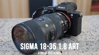 Sony A7r II  AF Test w Sigma 1835mm Art Lens EF WonderCon 2016 [upl. by Herwin821]