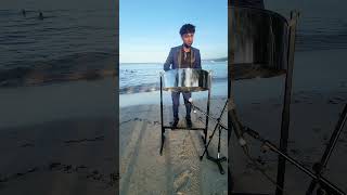 Soca Serenade in Paradise Devin Ramoutars Tiny Winey Steelpan Groove on a Jamaican Beach [upl. by Enelear331]