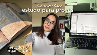 como eu estudo para as provas da faculdade  semana de provas organização amp métodos de estudo [upl. by Regor]