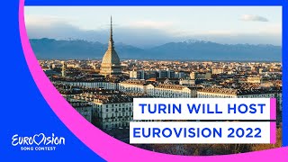 Turin will host Eurovision 2022 🇮🇹 [upl. by Almeida641]