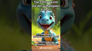 Top 5 Dinosaurier mit den auffälligsten Farben KinderHitsTV [upl. by Hugibert]