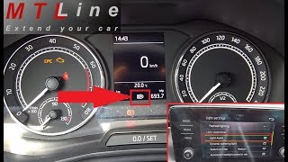 Skoda Scala MY2019  Light Assist activation automatic switching between lowhigh beams [upl. by Daffi]