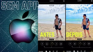 Como EDITAR FOTO no IPHONE para DEIXALÁ REALÇADA SEM APLICATIVO [upl. by Matti]