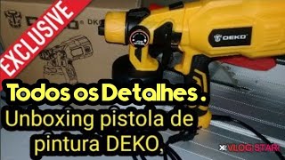 Pistola Elétrica para Pintura DEKO HVPL 550W quot Pulverizadora C 3 Bicosquot DIY [upl. by Leahcimnaj]