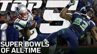 Top 5 Super Bowls of AllTime  NFL Highlights [upl. by Katerina]