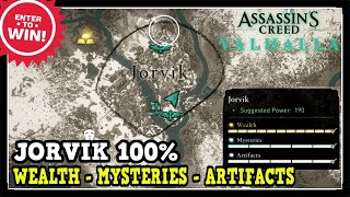 Assassins Creed Valhalla Jorvik All Collectibles Wealth Mysteries Artifacts [upl. by Olumor]