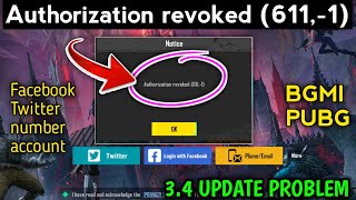 Authorization revoked 6111 Pubg BGMI authorization revoked 611 problem Fix New update ll [upl. by Ynohtnaeoj]