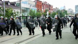 quotDetainedquot  Sunday June 27 2010  G20 Toronto Queen and Spadina Protestors and Civilians Arrested [upl. by Arret]