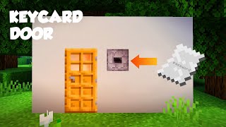 Minecraft How to Make a Keycard Door Redstone Tutorials [upl. by Kan]