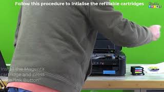 How to Correctly Initialise Refillable Cartridges for a new Epson WF2110W [upl. by Romanas]