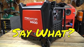 Predator 9500 Super Quiet Inverter Generator Review just how quiet is it [upl. by Deeann983]