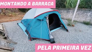 MONTANDO A MELHOR BARRACA PARA ACAMPAR  Quechua Arpenaz FreshampBlack XXL [upl. by Ainat200]