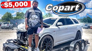 HOW TO BUY CARS ON COPART  PICKING UP MY NEW SRT DURANGO [upl. by Suoicerp]