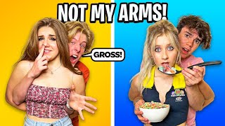 NOT MY ARMS CHALLENGE couples edition Elliana Walmsley [upl. by Rorry]