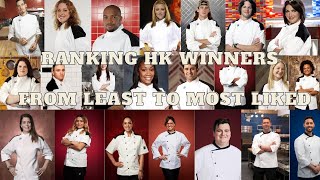 Hells Kitchen  Ranking The Winners From My Least To Favorite [upl. by Lockhart]