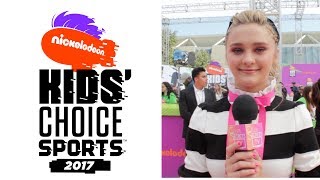 Lizzy Greene Interview 2017 Kids Choice Sports Awards [upl. by Caleb437]