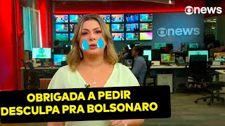 SE LASCOU Daniela Lima é obrigada a pedir desculpas a Bolsonaro e passa mal [upl. by Leonelle]