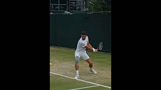 Novak Djokovics Backhand in Ultra Slow Motion atp  tennis djokovic backhand [upl. by Petronella]