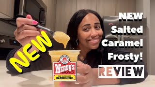 NEW Wendys Salted Caramel Frosty REVIEW 314 [upl. by Assert]