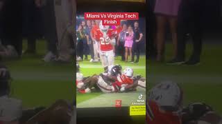 Miami vs Virginia Tech Finish [upl. by Leanor132]