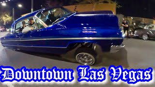 NEW Cruising Spot In LAS VEGAS Lowriders On Main St Hopping And Three Wheels Lowrider Blvd [upl. by Liu]