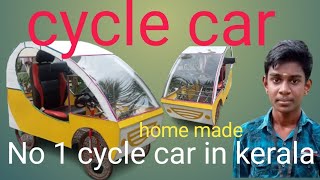 cycle car 1st time in kerala INDIAhand made [upl. by Nuawed228]