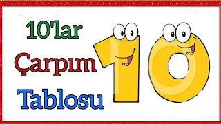 10lar çarpım tablosu ezberlemeçarpım tablosu10lar çarpım tablosu tekrarlı10lar çarpım tablosu [upl. by Simon]