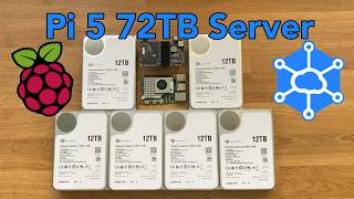 Ultimate Raspberry Pi 5 72TB Server  Geekworm X1009 SATA Shield  Low Power Storj Node [upl. by Rozalin]