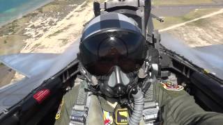 F15E GoPro flying  391 FS Pacific TSP [upl. by Dlorah]