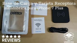 Carga inalambrica para el Iphone 7 Plus de Choetech [upl. by Lauhsoj]