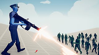 MODERN POLICE vs ZOMBIES  Totally Accurate Battle Simulator  TABS [upl. by Eceirtal]