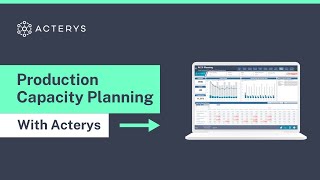 How Acterys Revolutionizes Production Capacity Planning [upl. by Pizor]