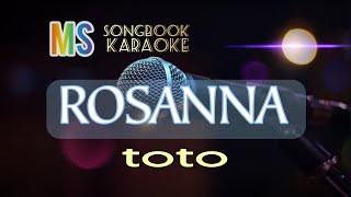 ROSANNA  TOTO KARAOKE [upl. by Fabriane624]