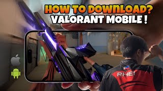 HOW TO DOWNLOAD VALORANT MOBILE   iOS amp Android  Valorant Mobile [upl. by Afra476]