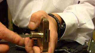 Jiggler Keys On 3 Wafer Locks TUTORIAL  200mW Green Laser Pointer AGAIN [upl. by Cayla794]